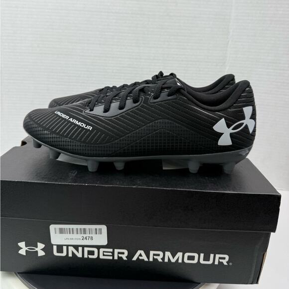 Under Armour Shadow Select 2 Men’s Size 10 Black Soccer Cleats Shoes 3027705-001 - Picture 2 of 10